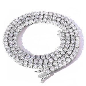 3mm/4mm/5mm/6mm Tennis Chain Brass Necklace