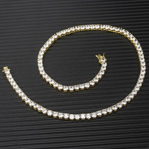 3mm/4mm/5mm/6mm Tennis Chain Brass Necklace