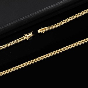 3mm/4mm/5mm/6mm Tennis Chain Brass Necklace