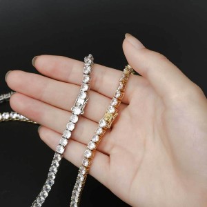 3mm/4mm/5mm/6mm Tennis Chain Brass Necklace