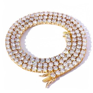 3mm/4mm/5mm/6mm Tennis Chain Brass Necklace