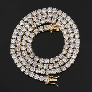 3mm/4mm/5mm/6mm Tennis Chain Brass Necklace