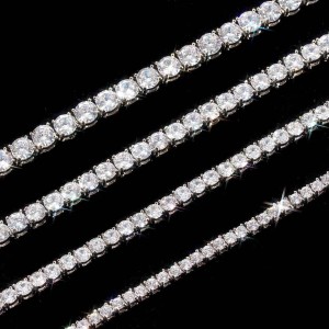 3mm/4mm/5mm/6mm Tennis Chain Brass Necklace
