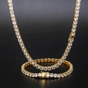 3mm/4mm/5mm/6mm Tennis Chain Brass Necklace