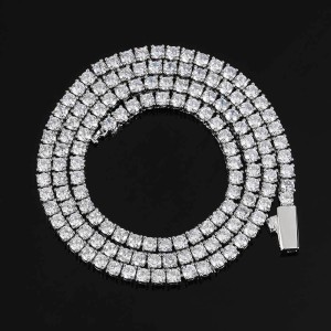 3mm/4mm/5mm Tennis Chain Brass Necklace
