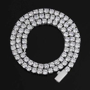 3mm/4mm/5mm Tennis Chain Brass Necklace