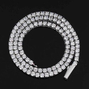 3mm/4mm/5mm Tennis Chain Brass Necklace