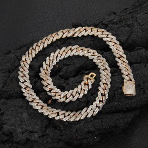 10mm/12mm/14mm/15mm/20mm Brass Cuban Link Chain Necklace