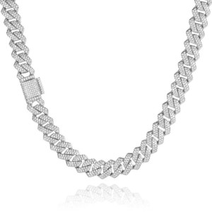 10mm/12mm/14mm/15mm/20mm Brass Cuban Link Chain Necklace