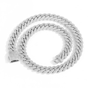 10mm/12mm/14mm/15mm/20mm Brass Cuban Link Chain Necklace