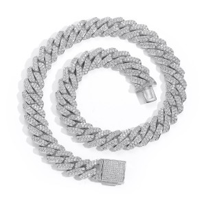 10mm/12mm/14mm/15mm/20mm Brass Cuban Link Chain Necklace
