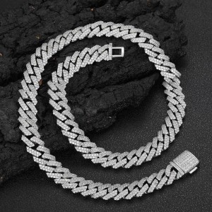 10mm/12mm/14mm/15mm/20mm Brass Cuban Link Chain Necklace