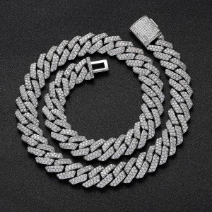 10mm/12mm/14mm/15mm/20mm Brass Cuban Link Chain Necklace