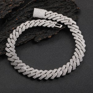 10mm/12mm/14mm/15mm/20mm Brass Cuban Link Chain Necklace
