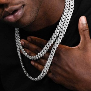 10mm/12mm/14mm/15mm/20mm Brass Cuban Link Chain Necklace