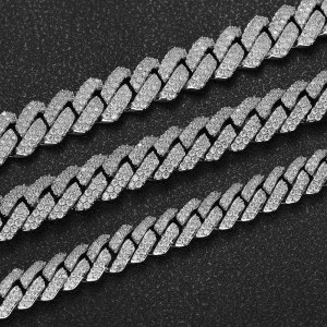 10mm/12mm/14mm/15mm/20mm Brass Cuban Link Chain Necklace