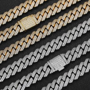 10mm/12mm/14mm/15mm/20mm Brass Cuban Link Chain Necklace