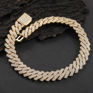 10mm/12mm/14mm/15mm/20mm Brass Cuban Link Chain Necklace