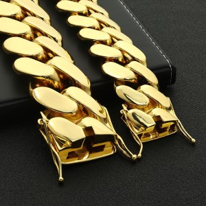 10mm/12mm/15mm/19mm/22mm Cuban Chain Brass Necklace