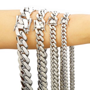 10mm/12mm/15mm/19mm/22mm Cuban Chain Brass Necklace