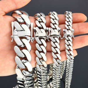 10mm/12mm/15mm/19mm/22mm Cuban Chain Brass Necklace