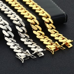 10mm/12mm/15mm/19mm/22mm Cuban Chain Brass Necklace