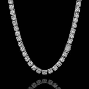 10mm Hip Hop Zirconia Ice Sugar Chain Brass Necklace