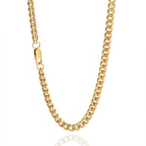 4mm/5mm/6mm/7mm/8mm/9mm Stainless Steel Cuban Chain Necklace