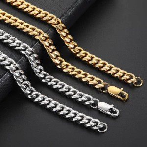 4mm/5mm/6mm/7mm/8mm/9mm Stainless Steel Cuban Chain Necklace