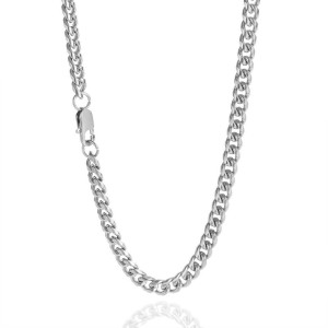 4mm/5mm/6mm/7mm/8mm/9mm Stainless Steel Cuban Chain Necklace