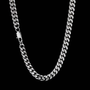 4mm/5mm/6mm/7mm/8mm/9mm Stainless Steel Cuban Chain Necklace
