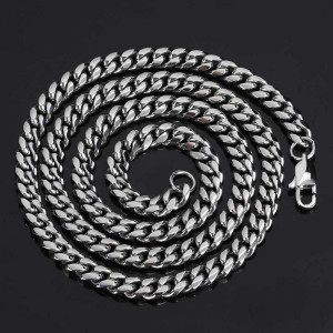 4mm/5mm/6mm/7mm/8mm/9mm Stainless Steel Cuban Chain Necklace
