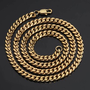 4mm/5mm/6mm/7mm/8mm/9mm Stainless Steel Cuban Chain Necklace