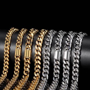 8mm/10mm/12mm/14mm Cuban Chain Stainless Steel Necklace