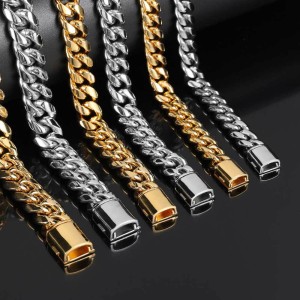 8mm/10mm/12mm/14mm Cuban Chain Stainless Steel Necklace