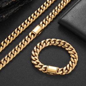 8mm/10mm/12mm/14mm Cuban Chain Stainless Steel Necklace