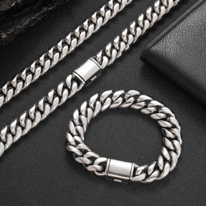 8mm/10mm/12mm/14mm Cuban Chain Stainless Steel Necklace