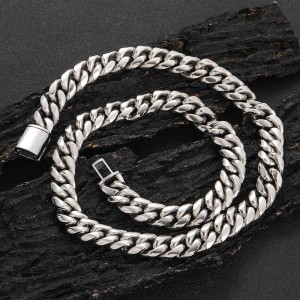 8mm/10mm/12mm/14mm Cuban Chain Stainless Steel Necklace