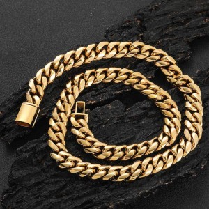 8mm/10mm/12mm/14mm Cuban Chain Stainless Steel Necklace