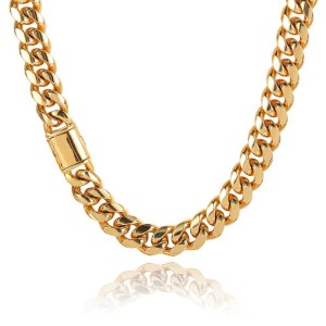 8mm/10mm/12mm/14mm Cuban Chain Stainless Steel Necklace