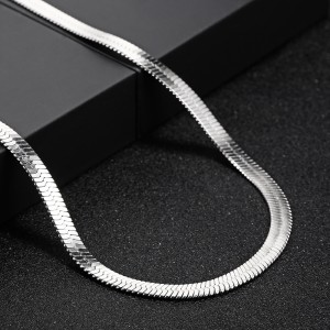 3mm/4mm/5mm/6mm Snake Blade Chain Stainless Necklace