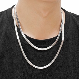 3mm/4mm/5mm/6mm Snake Blade Chain Stainless Necklace
