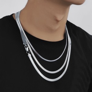 3mm/4mm/5mm/6mm Snake Blade Chain Stainless Necklace