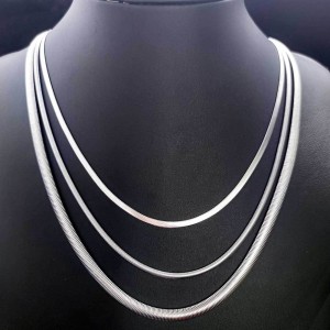 3mm/4mm/5mm/6mm Snake Blade Chain Stainless Necklace