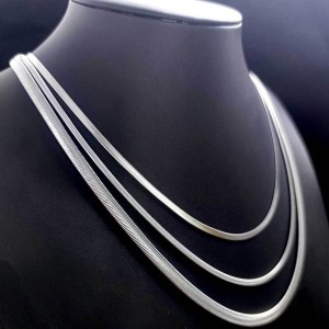 3mm/4mm/5mm/6mm Snake Blade Chain Stainless Necklace
