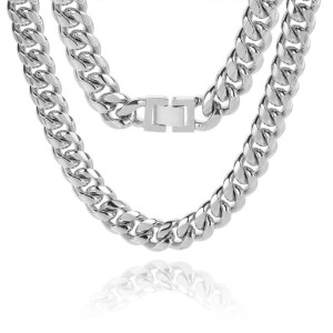 6mm/8mm/10mm/12mm/14mm/16mm/18mm Cuban Chain Stainless Steel Necklace