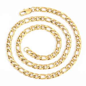 3mm/4mm/5mm/6mm Figaro Chain Stainless Steel Necklace