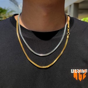 3mm Reverse Chain Stainless Steel Necklace