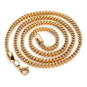 3mm Reverse Chain Stainless Steel Necklace