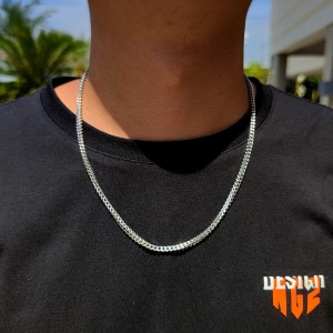3mm Reverse Chain Stainless Steel Necklace